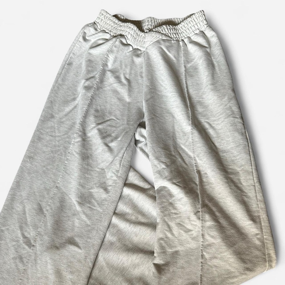 SHEIN Gray Track Pants with Elastic Waistband